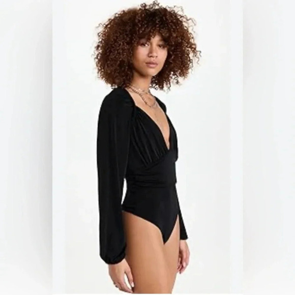 Free‎ People In Your Arms Black Bodysuit 🎀~NWT~Small - Picture 2 of 11